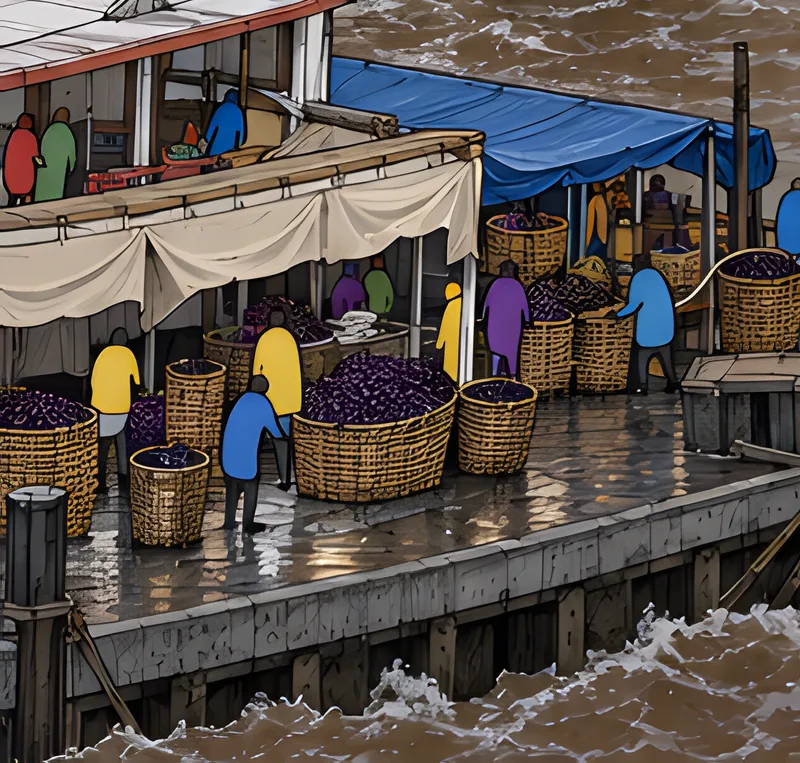 Detalhe da pintura de Cidade Velha