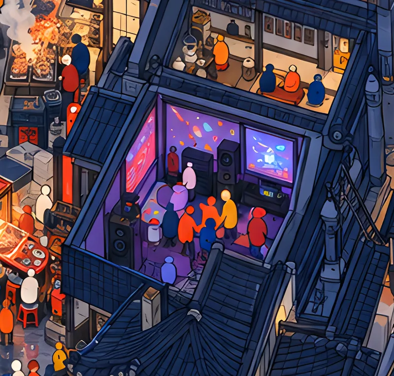 Detalhe da pintura de Jongno 3-ga