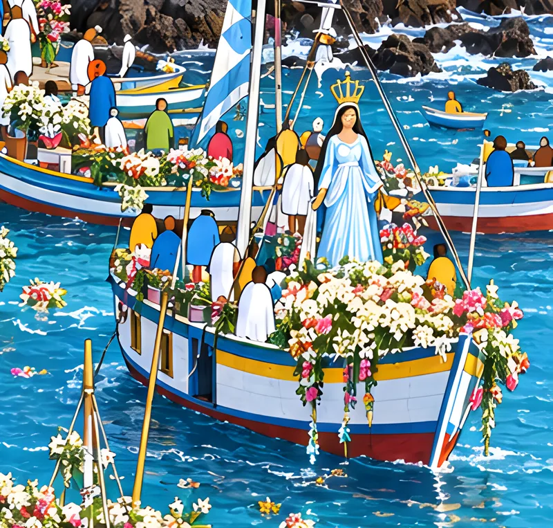 Detalhe da pintura de Rio Vermelho